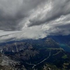 Flugwegposition um 13:38:46: Aufgenommen in der Nähe von Gemeinde Stans, Österreich in 2900 Meter